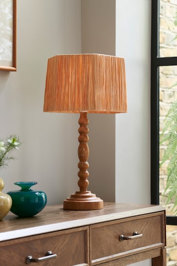 Nina Campbell Natural Ashwood Table Lamp