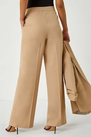 Roman Natural Tailored Relaxed Stretch Trousers - Image 2 of 5