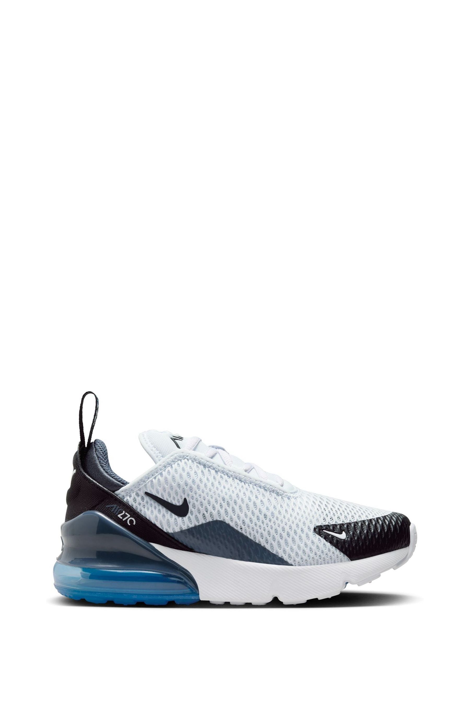 Junior air max 270 trainer white hotsell / midnight navy