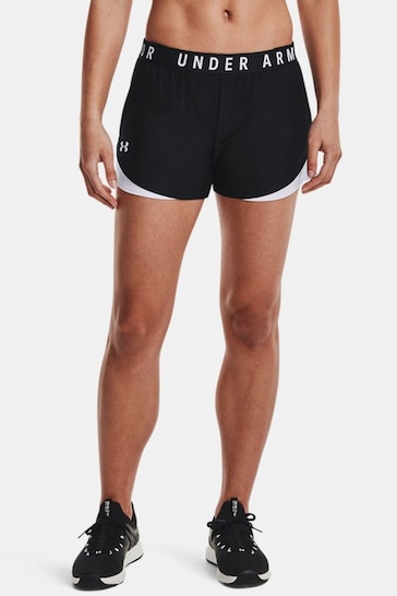 Under Armour Black White Play Up 3.0 Shorts