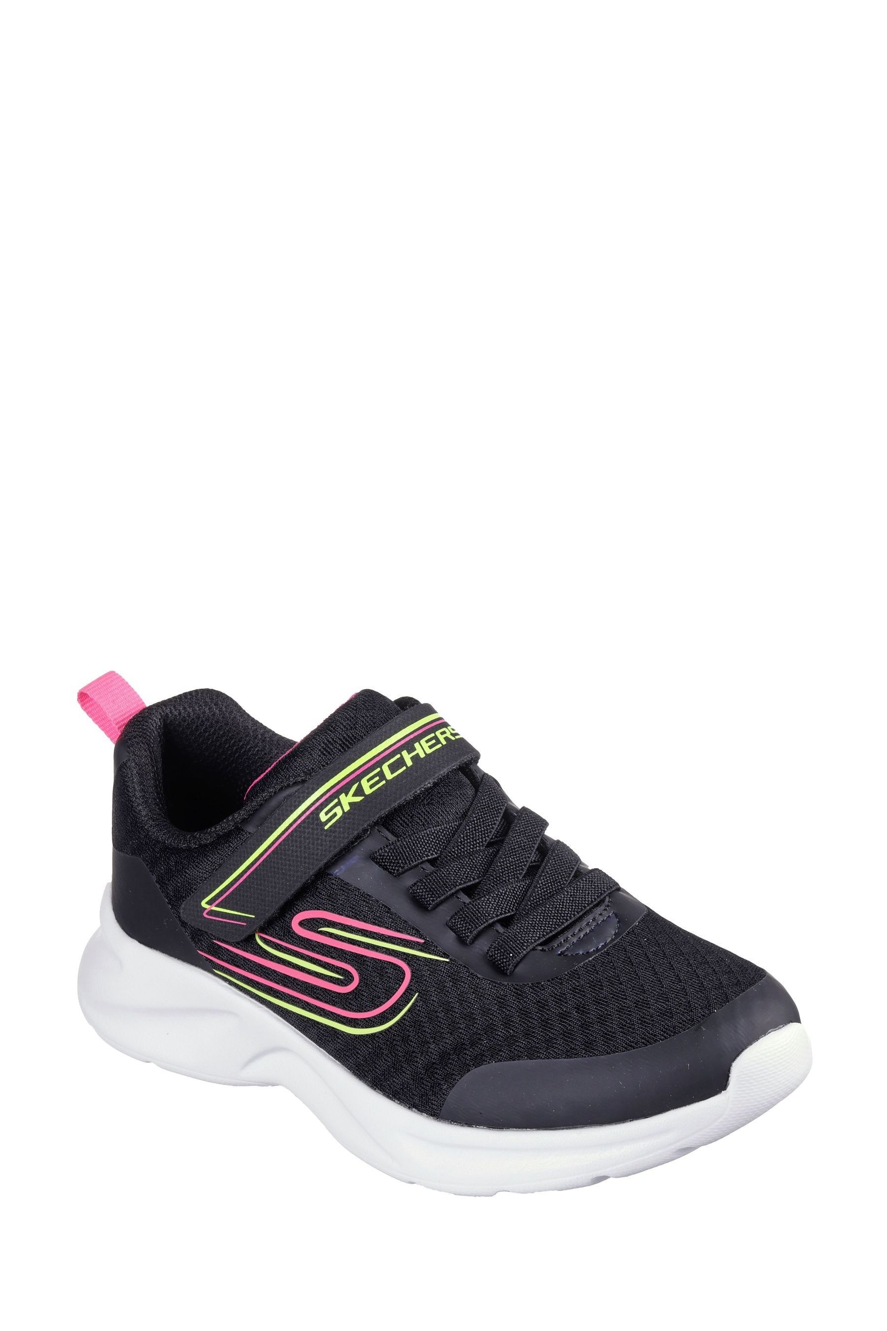 Skechers Black Girls Dynamatic Trainers uk11eu29