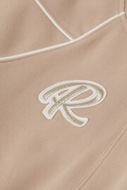 Reiss Camel Jona Junior Embroidered Jersey Dress - Image 5 of 5