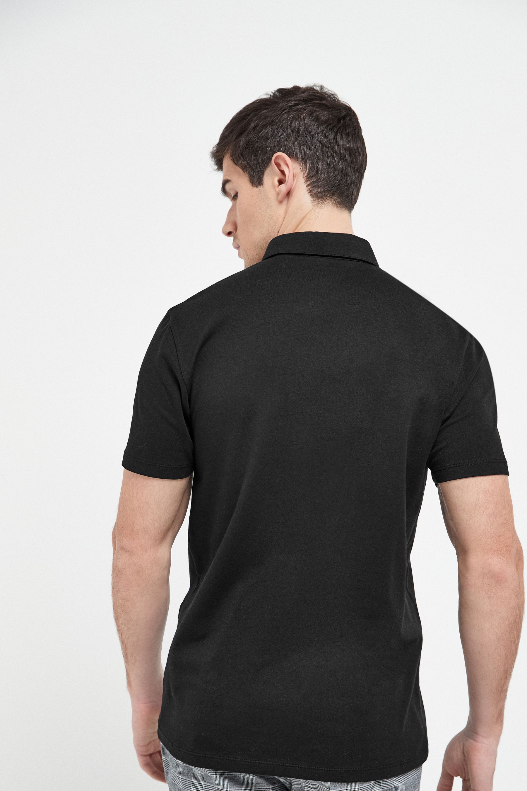 Black green polo shirts clearance