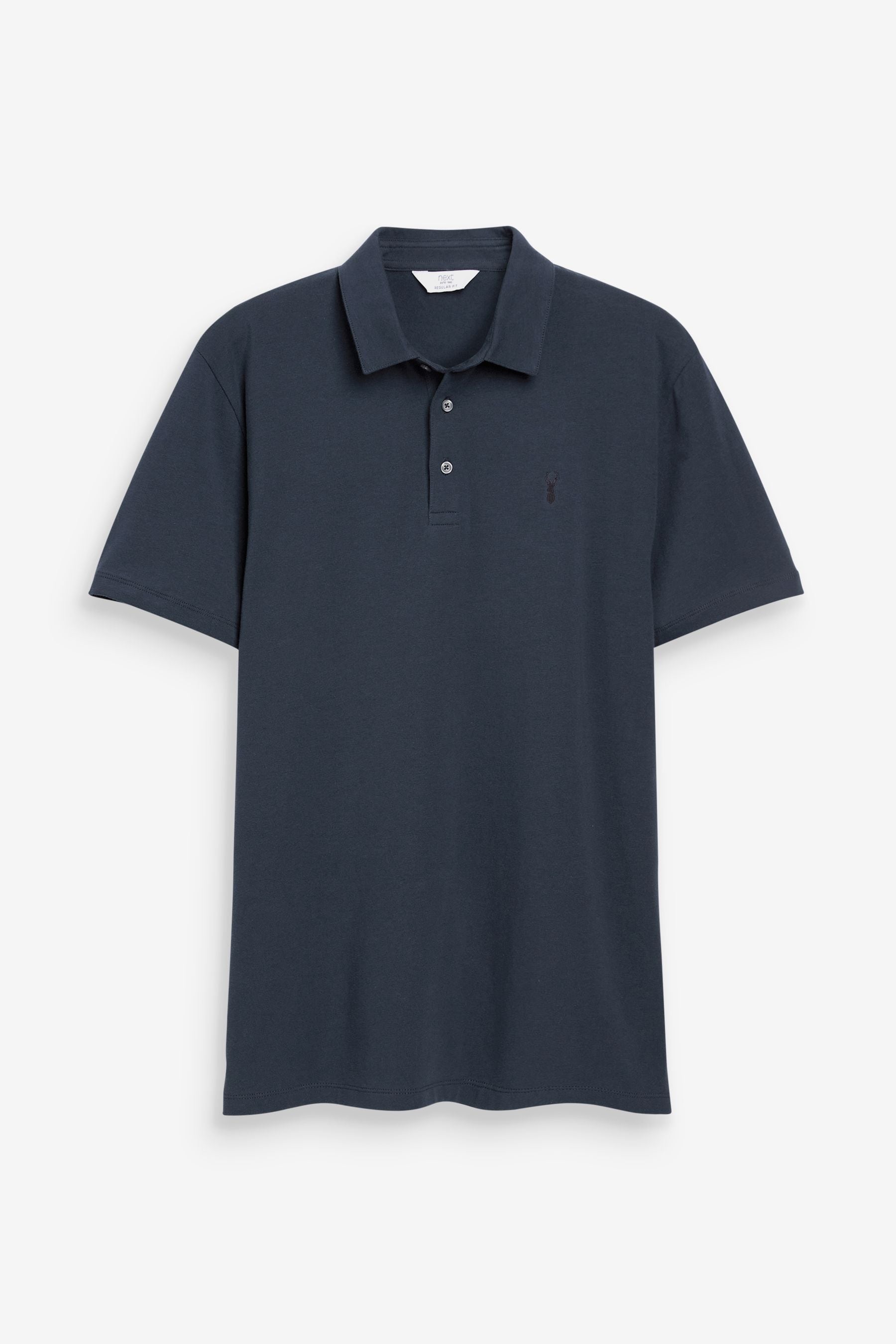 Buy Blue Grey Black Jersey Polo Shirts 3 Pack from the Next UK