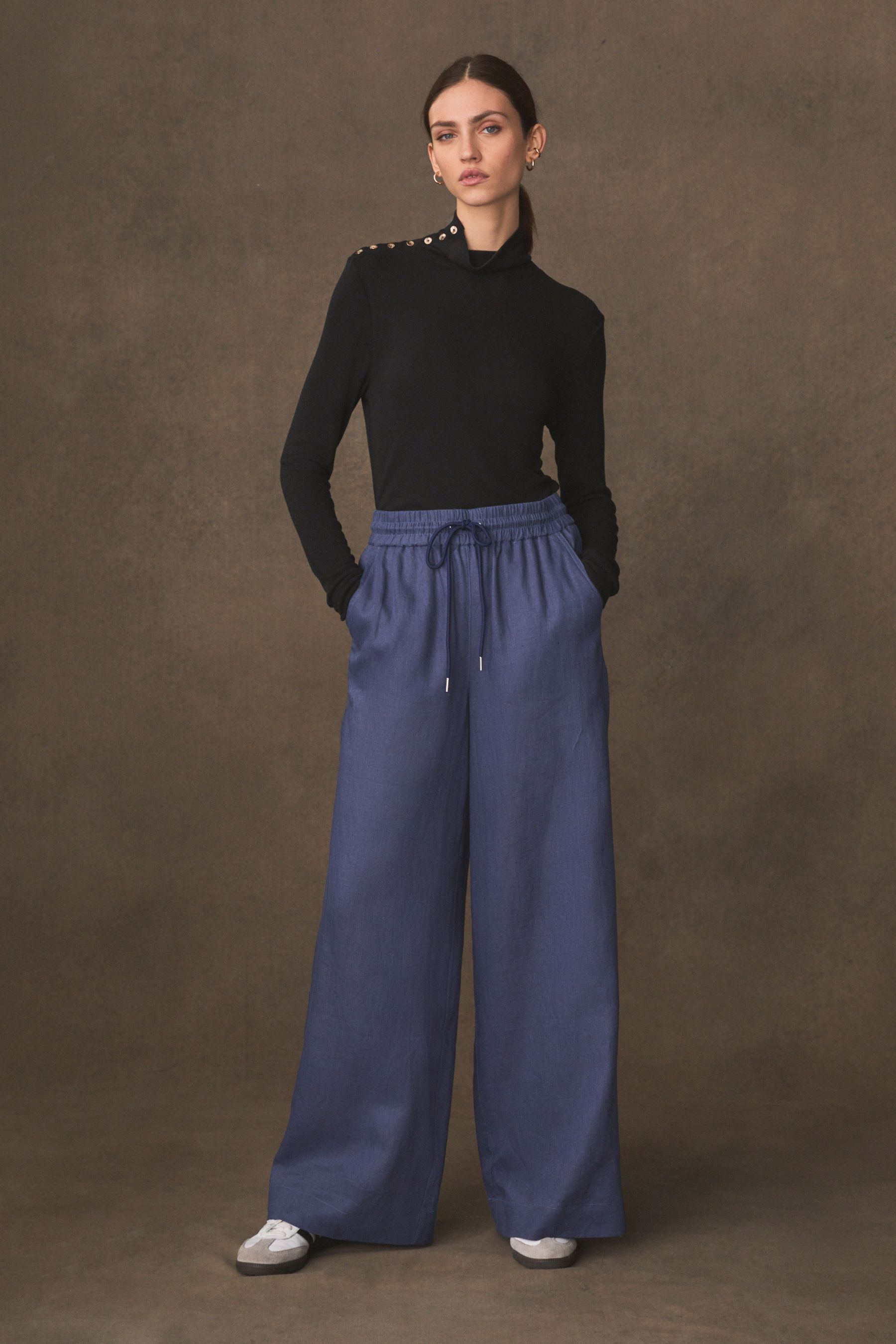 Indigo palazzo pants online clearance