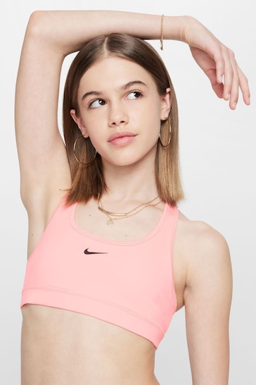 Nike Pink Dri-FIT Swoosh Support Bra
