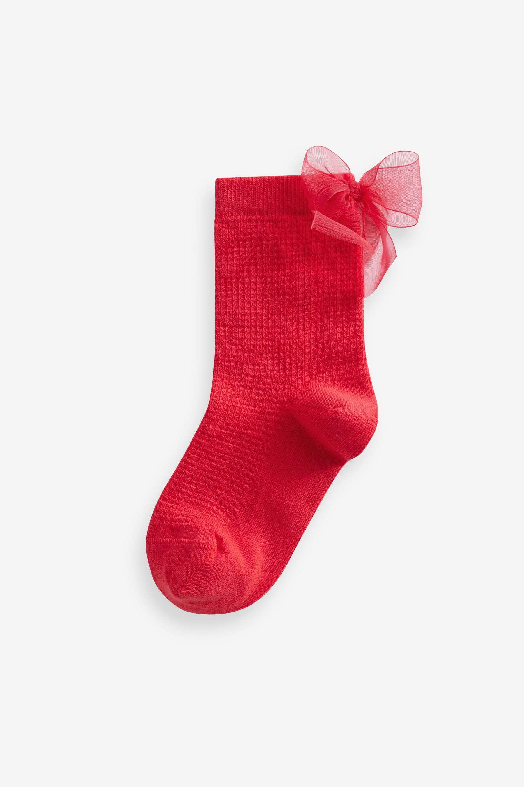 Black knee high socks with red bows new arrivals