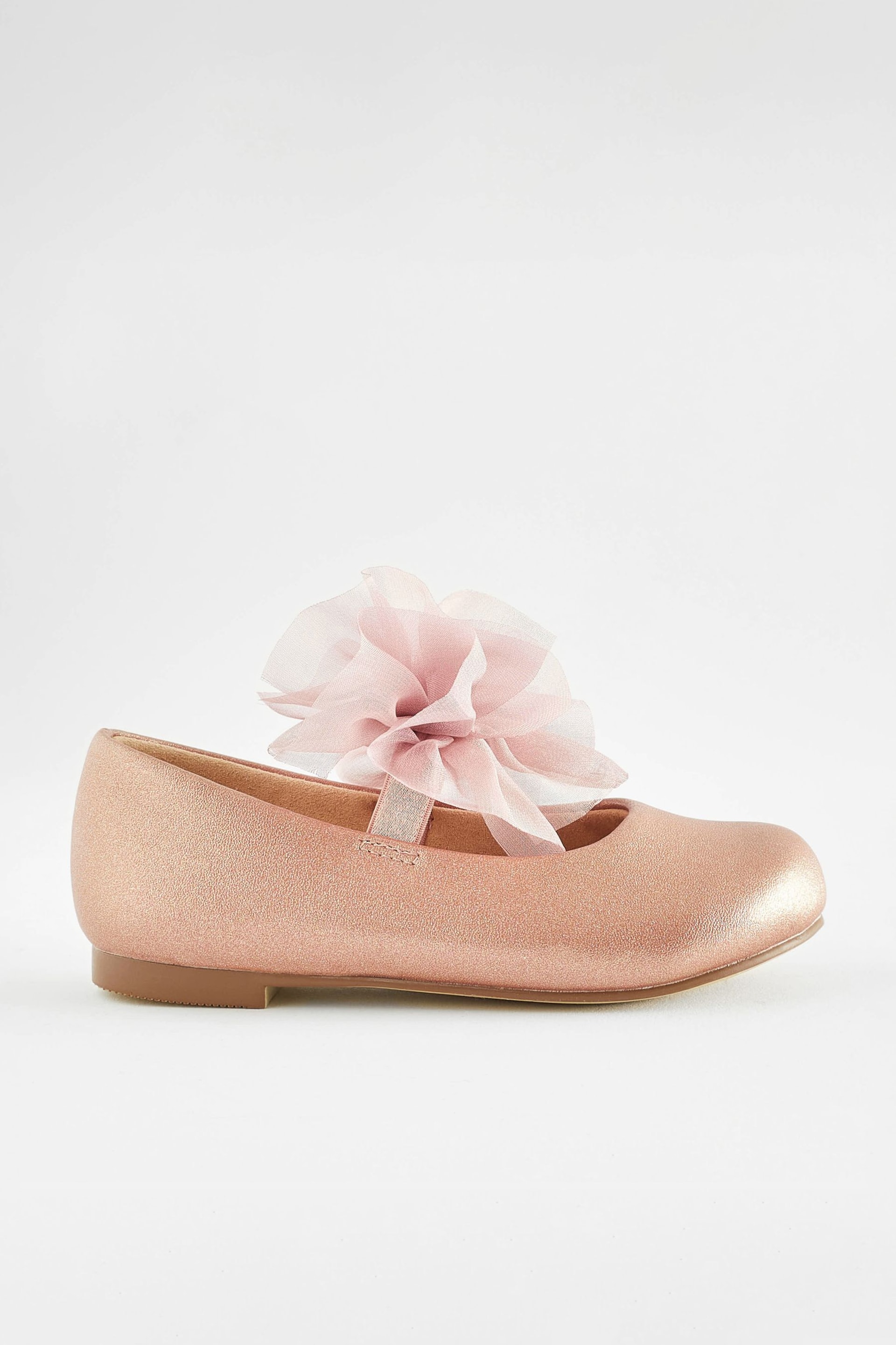 Pink Wide Fit (G) Mary Jane Bridesmaid Bow Occasion Shoes - Image 2 of 5