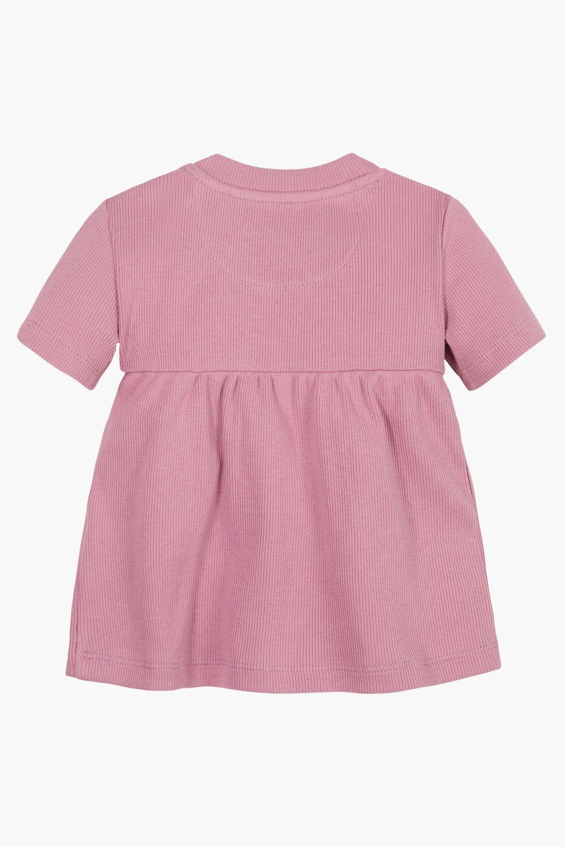 Buy Calvin Klein Jeans Baby Pink Rib Dress from Next Luxembourg
