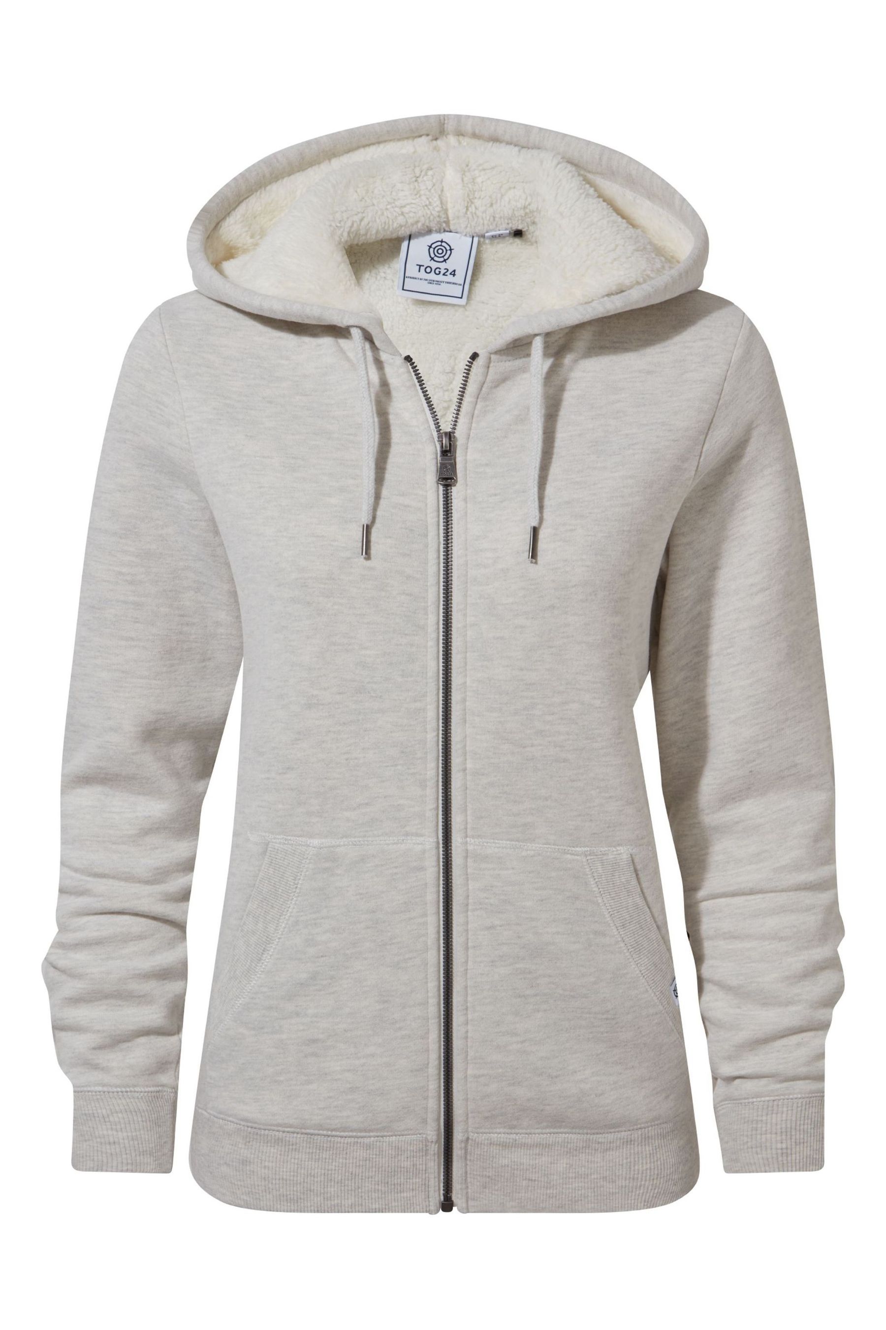 Buy Tog 24 White Finch Sherpa Lined Hoodie from Next United Arab Emirates