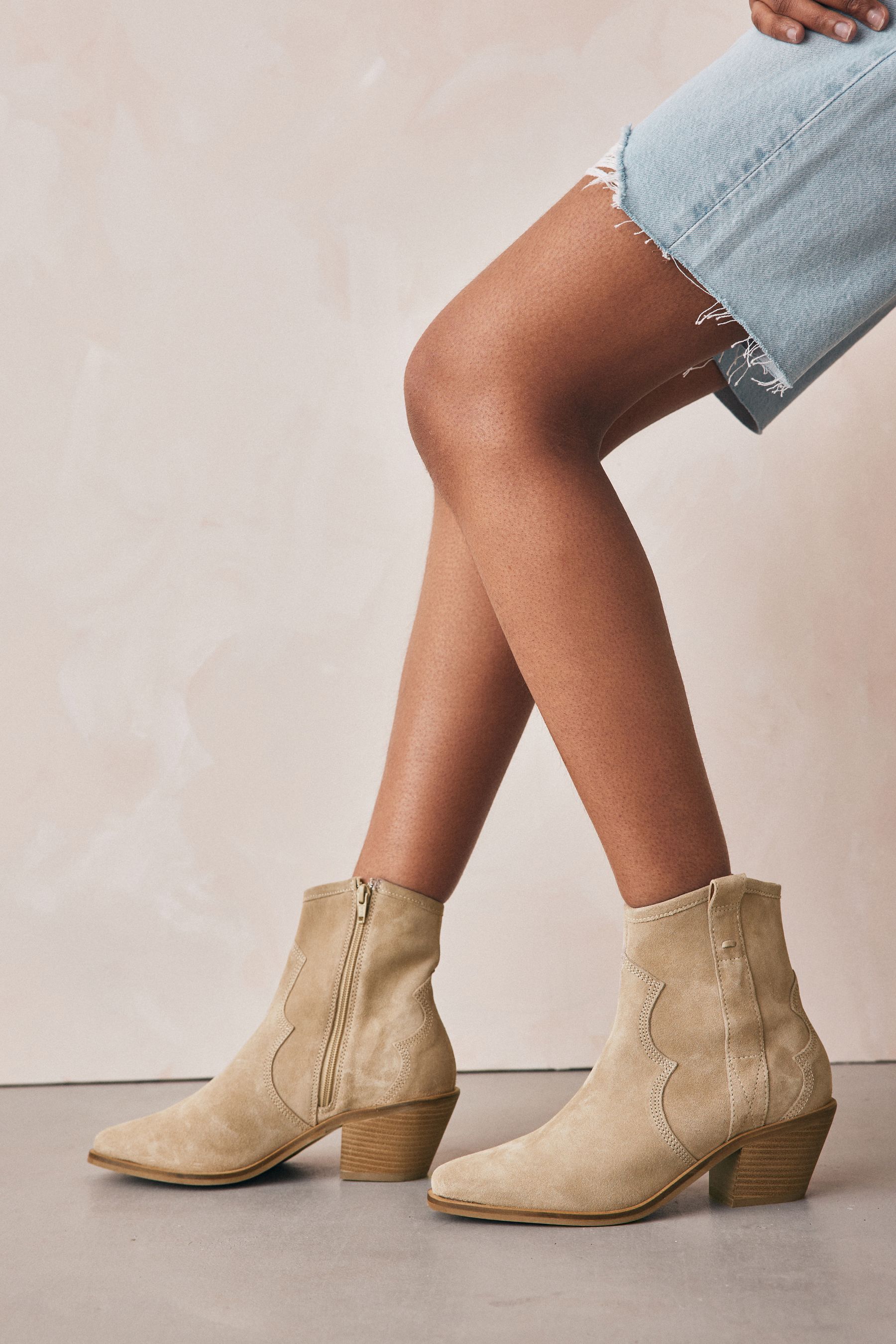 Cowboy ankle boots womens uk clearance