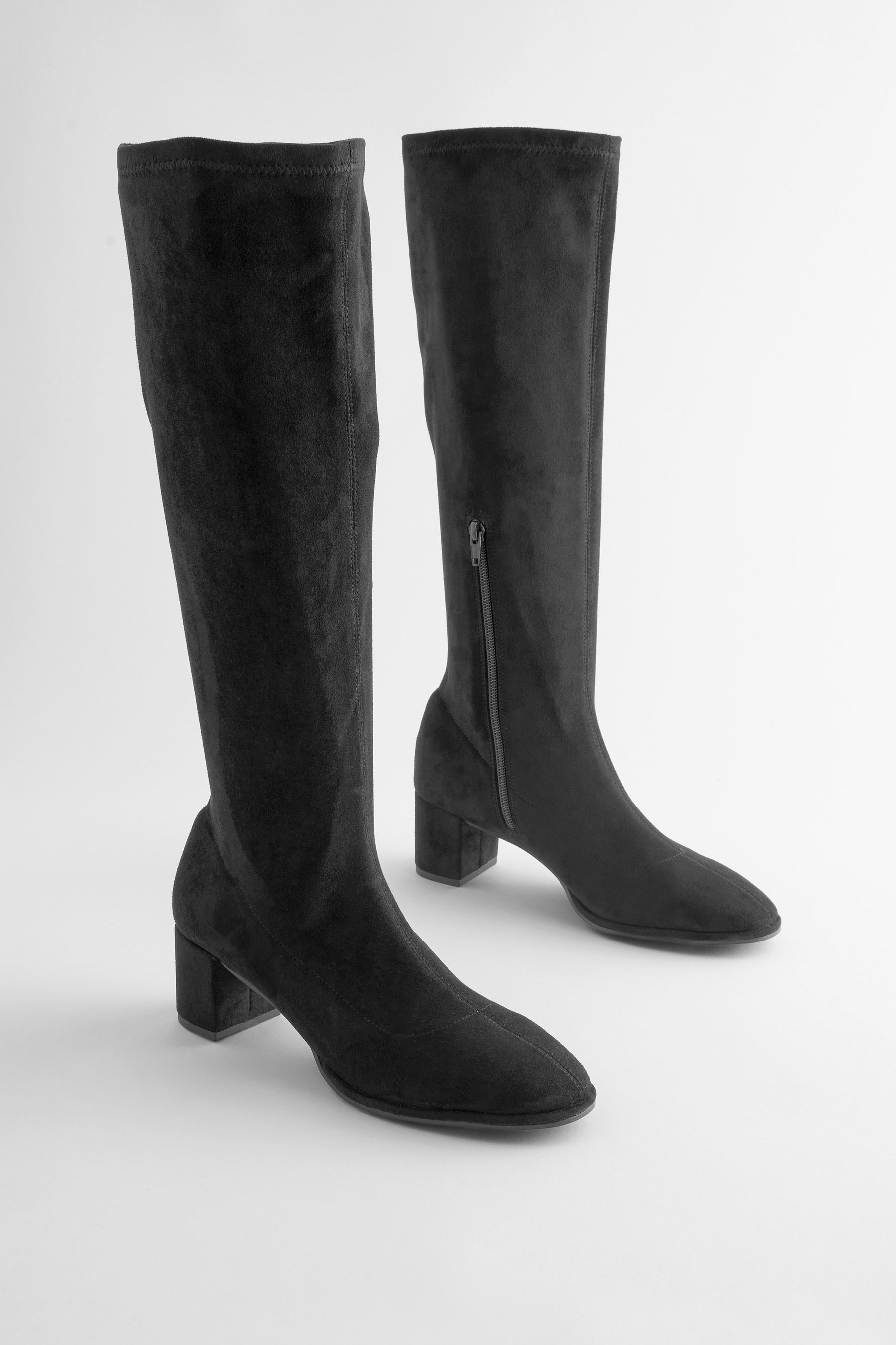 Soft suede knee high boots deals