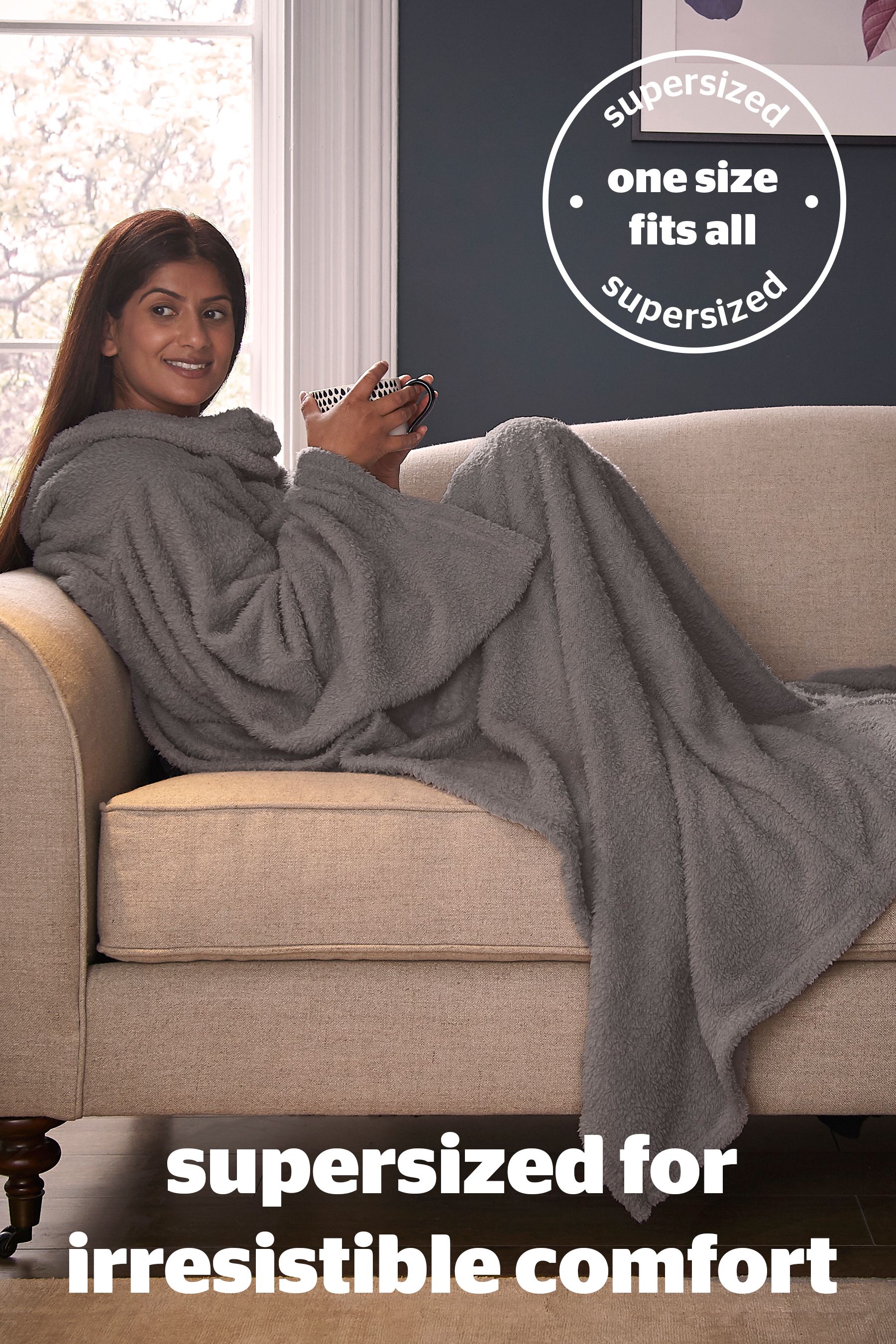 Buy Silentnight Grey Snugsie Wearable Blanket from the Next UK online shop