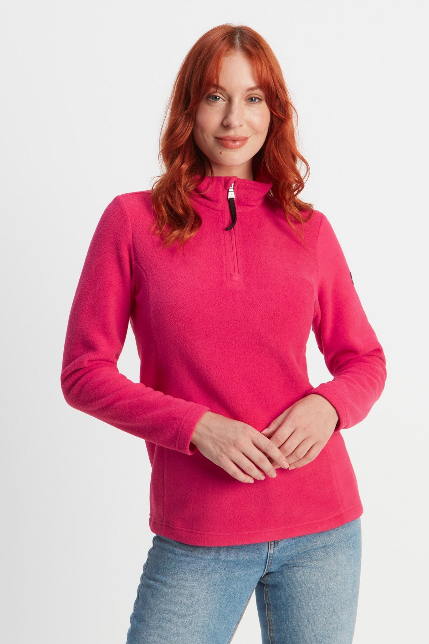 Pink fleece jumper store