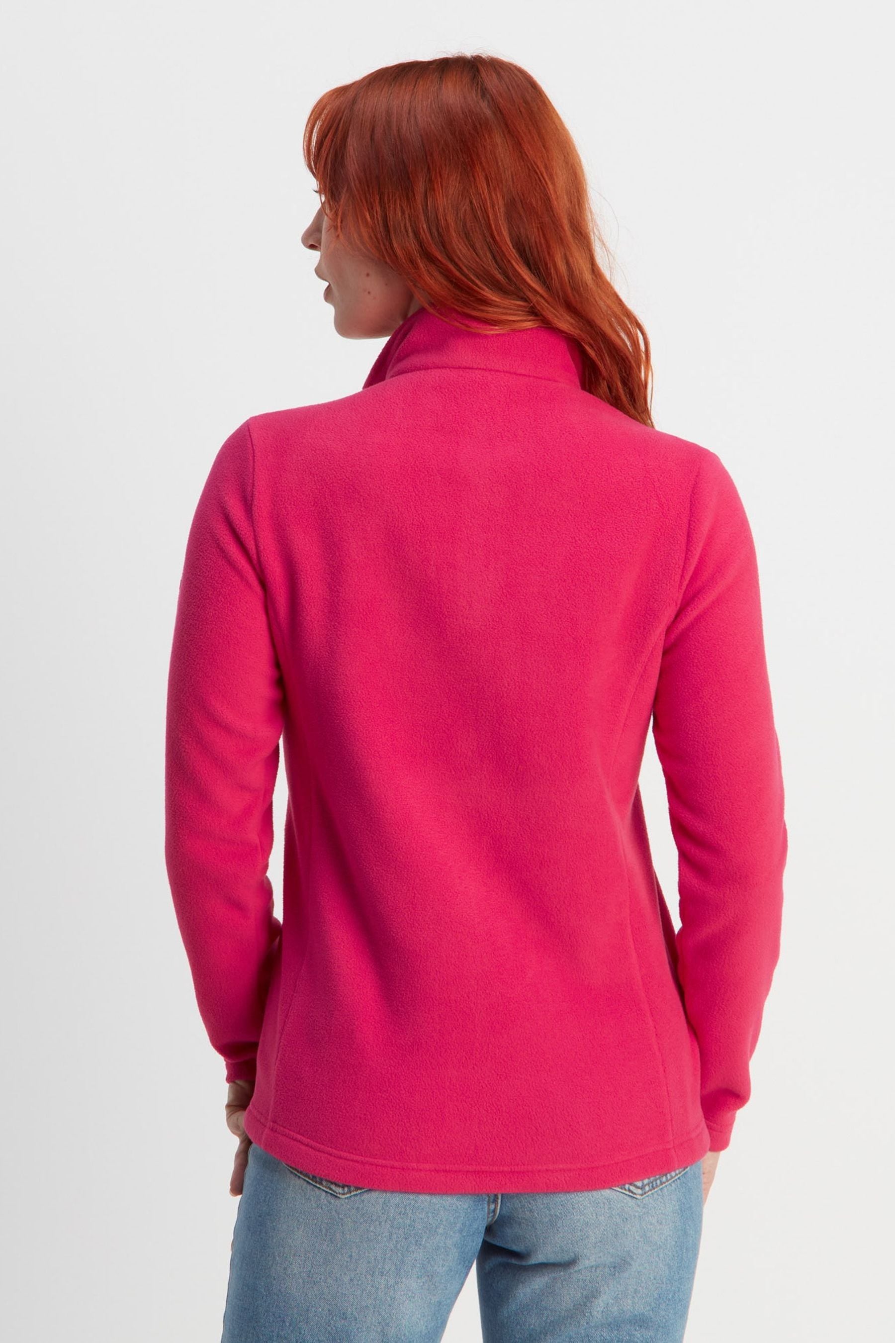 Buy Tog 24 Light Pink Revive Fleece Zip Neck Jumper from Next Luxembourg