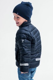 Polarn O Pyret Blue Quilted Water Resistant Jacket - Image 1 of 4
