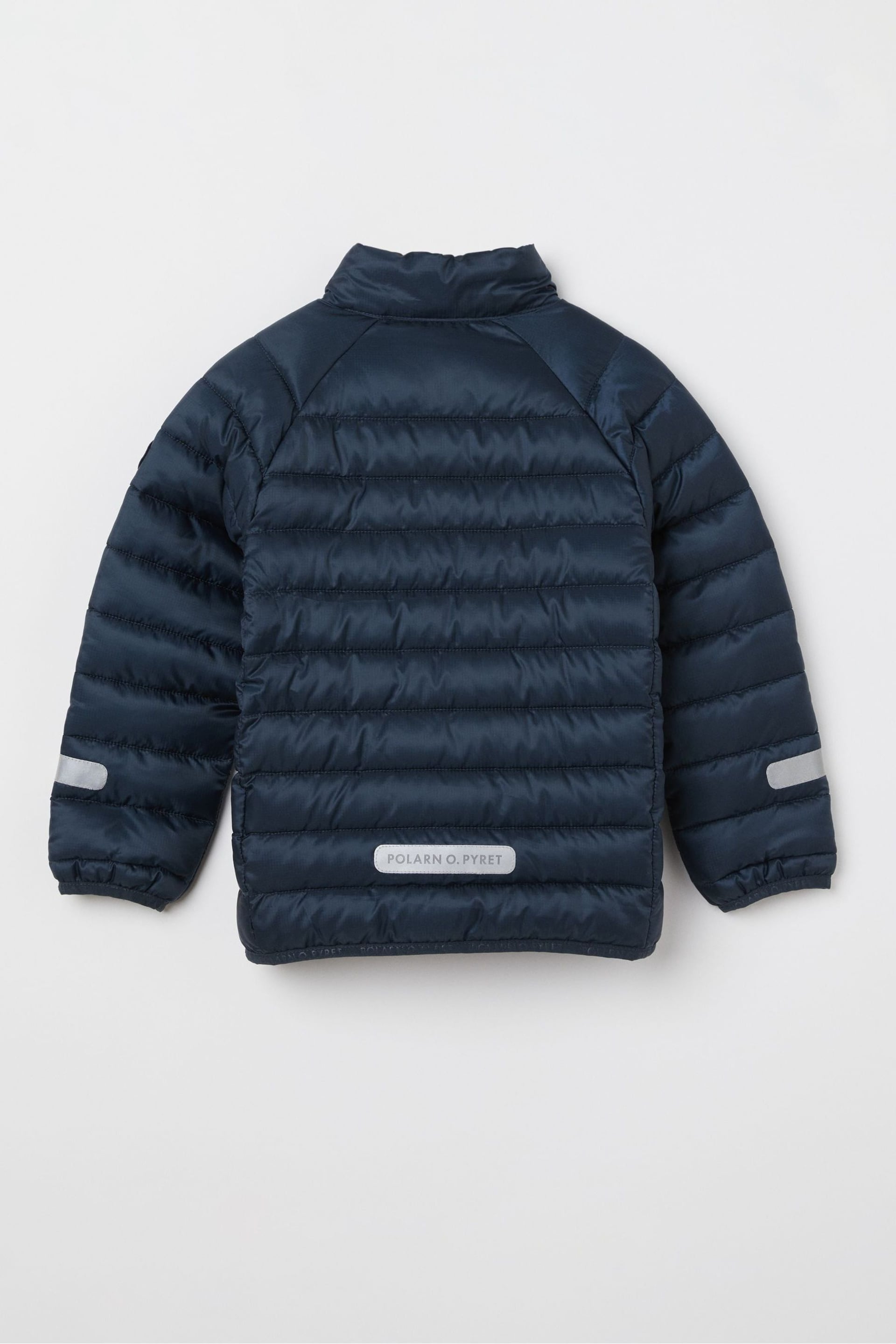 Polarn O Pyret Blue Quilted Water Resistant Jacket - Image 4 of 4
