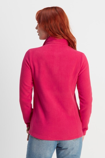Tog 24 Light Pink Revive Fleece Zip Neck Jumper