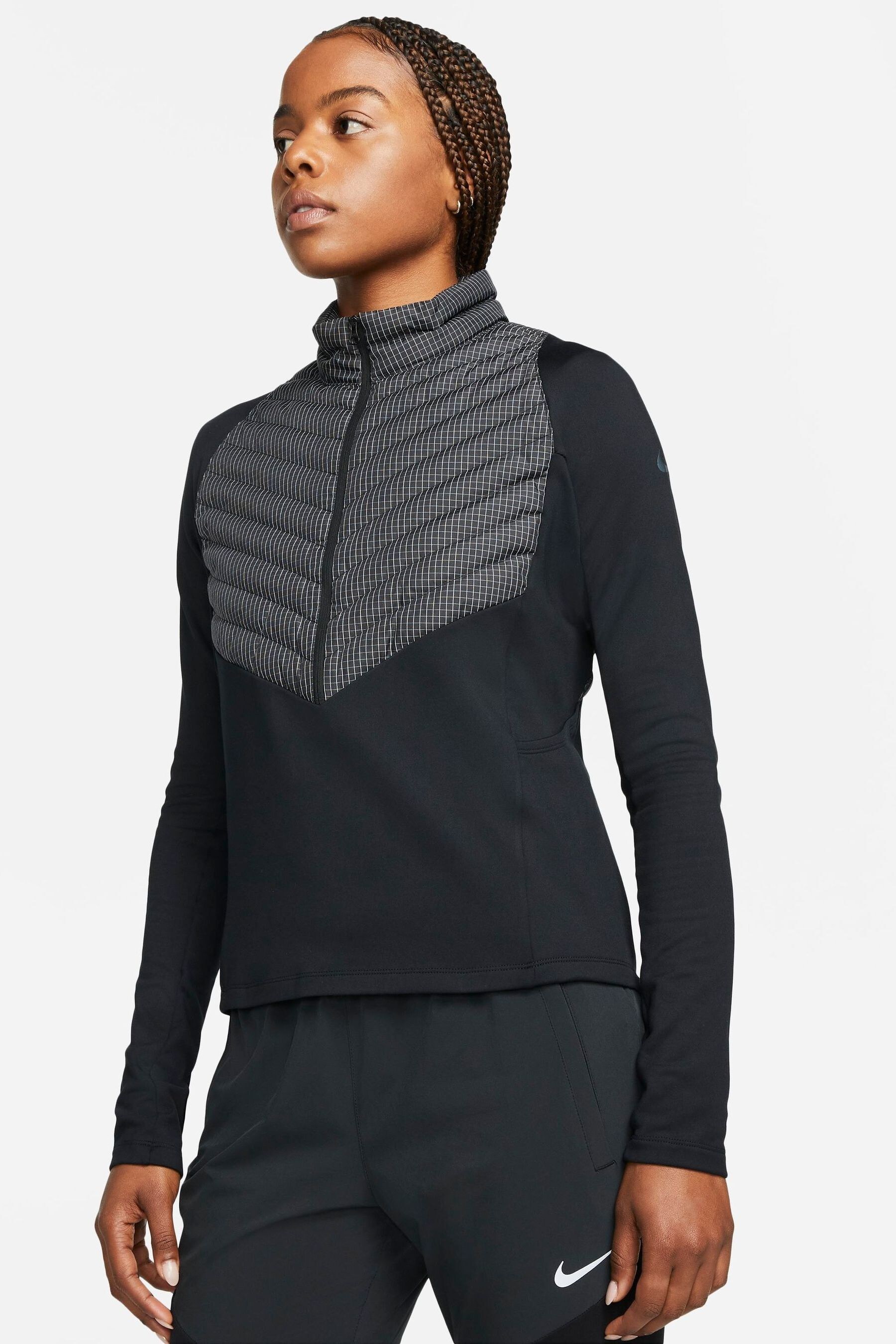 Buy Nike Black Run Division Hybrid Running Jacket from Next Luxembourg