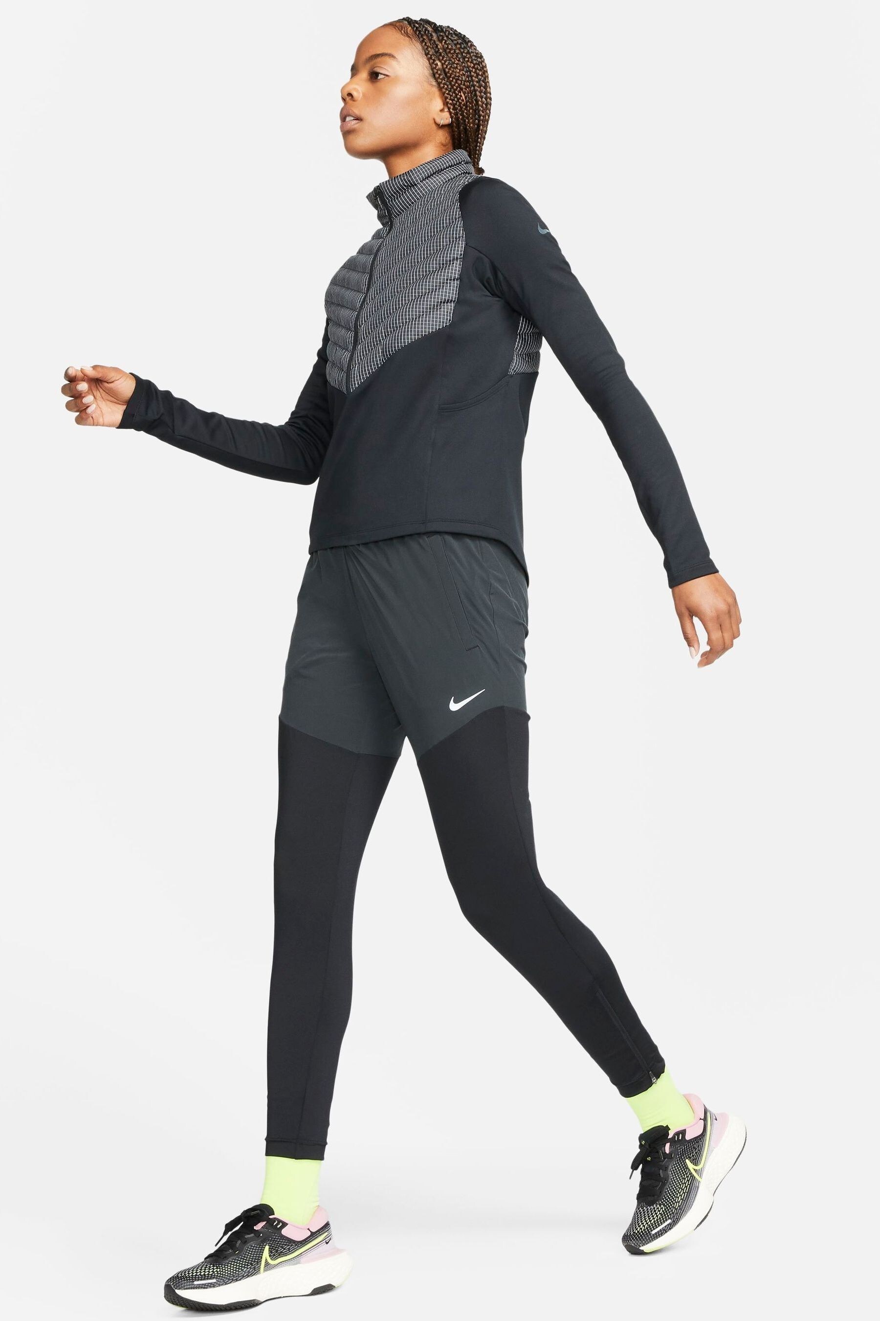 Buy Nike Black Run Division Hybrid Running Jacket from Next Luxembourg