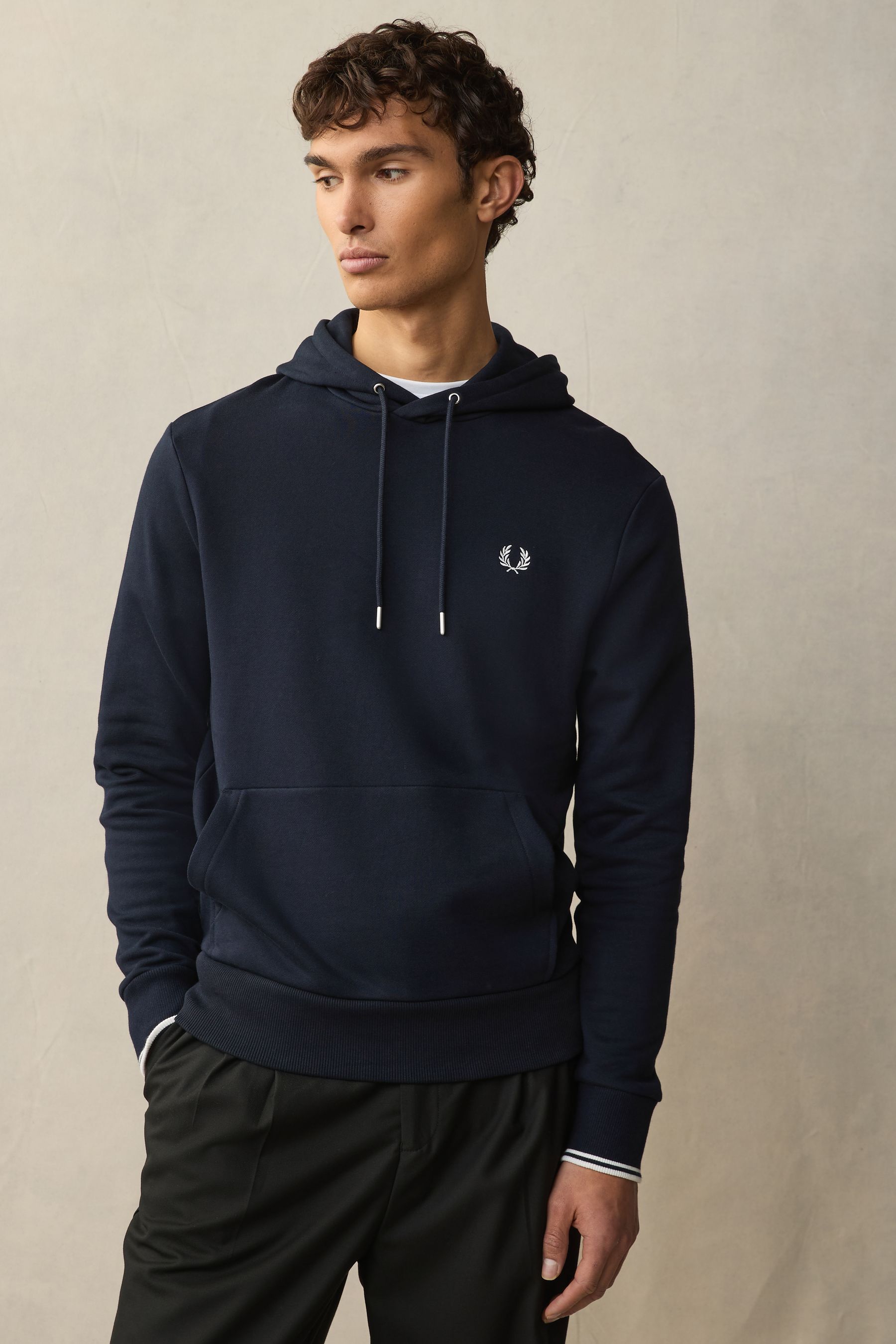 Fred perry loopback hooded sweat shop