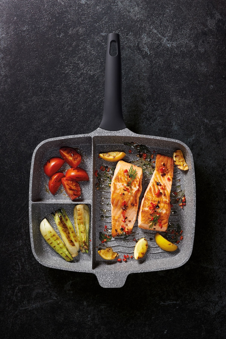 Masterclass Grey Three Section Aluminium Grill Pan - Image 3 of 3