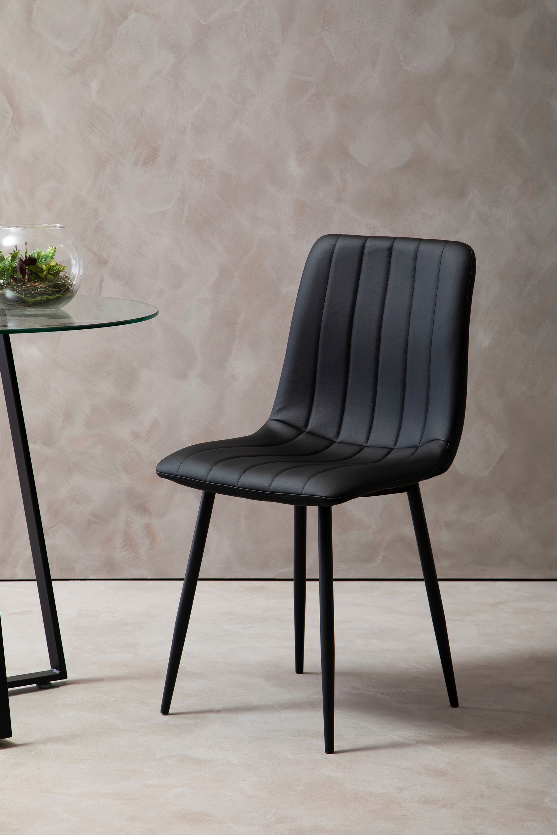 Buy Fifty Five South Set of 4 Black Tiana Dining Chairs from the Next UK online shop