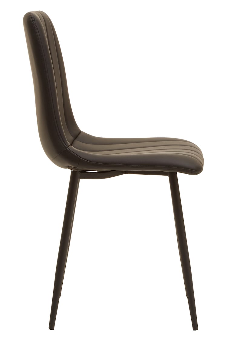 Fifty Five South Set of 4 Black Tiana Dining Chairs - Image 4 of 4