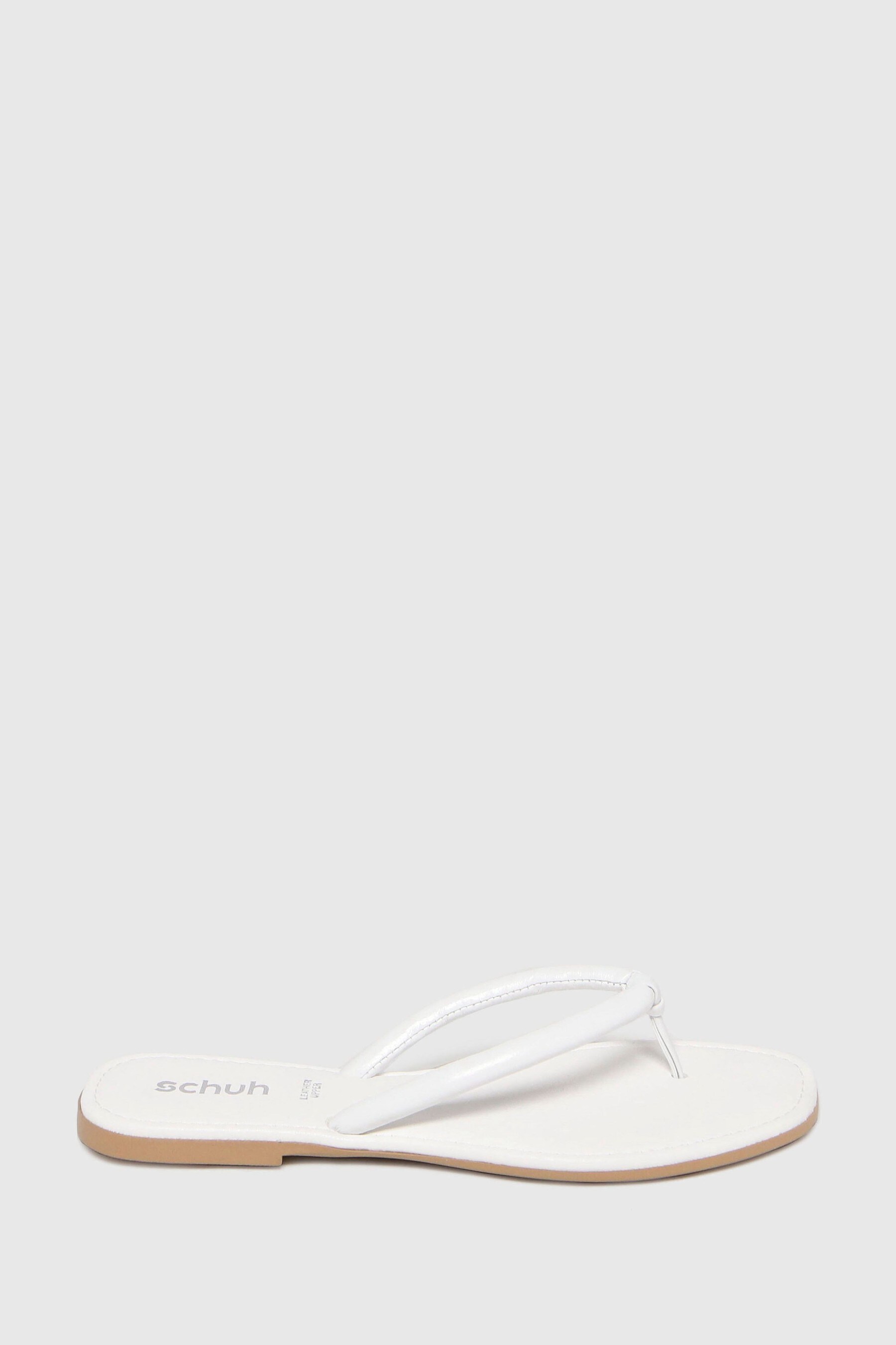 White leather toe post sandals on sale