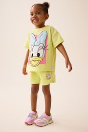 Lime Green Disney Daisy Duck T-Shirt and Short Set (3mths-7yrs) - Image 1 of 7