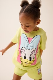 Lime Green Disney Daisy Duck T-Shirt and Short Set (3mths-7yrs) - Image 2 of 7