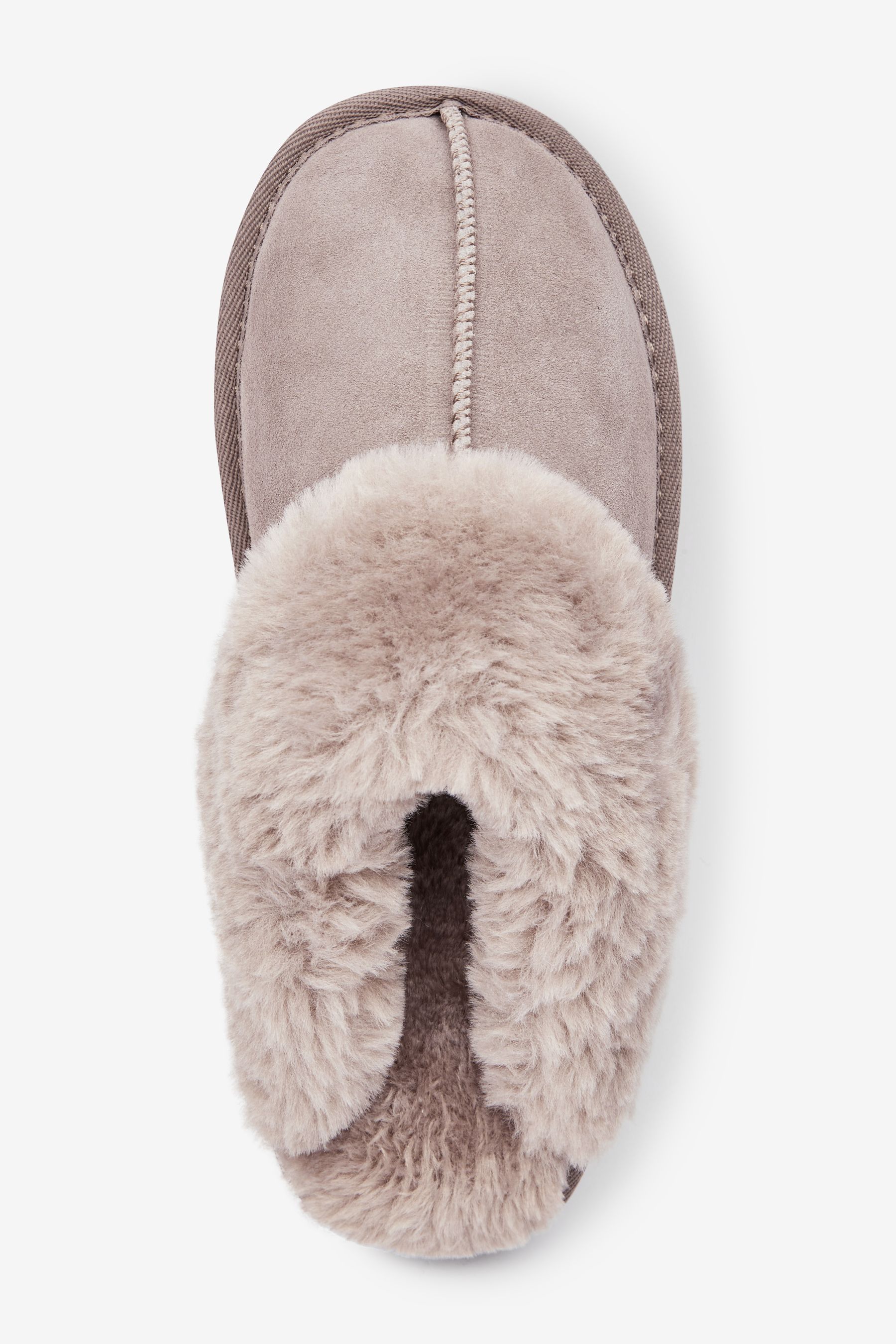 Furry mule slippers hotsell