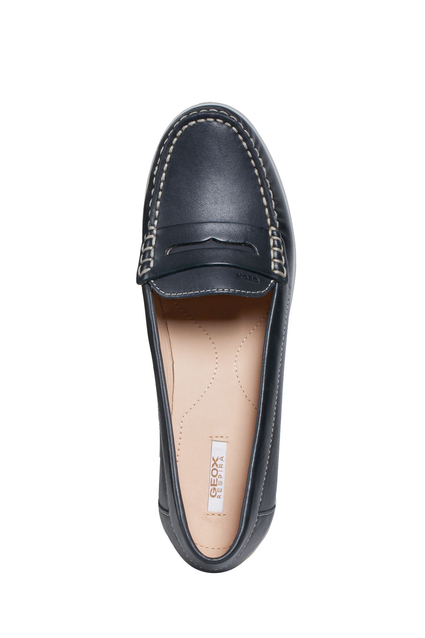 Buy Geox Womens Blue Arethea Moccasins from Next Luxembourg