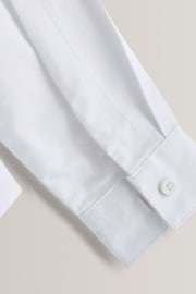 White Dressing Made Easy Cotton Rich Stretch Long Sleeve School Shirt (3-17yrs) - Image 3 of 4