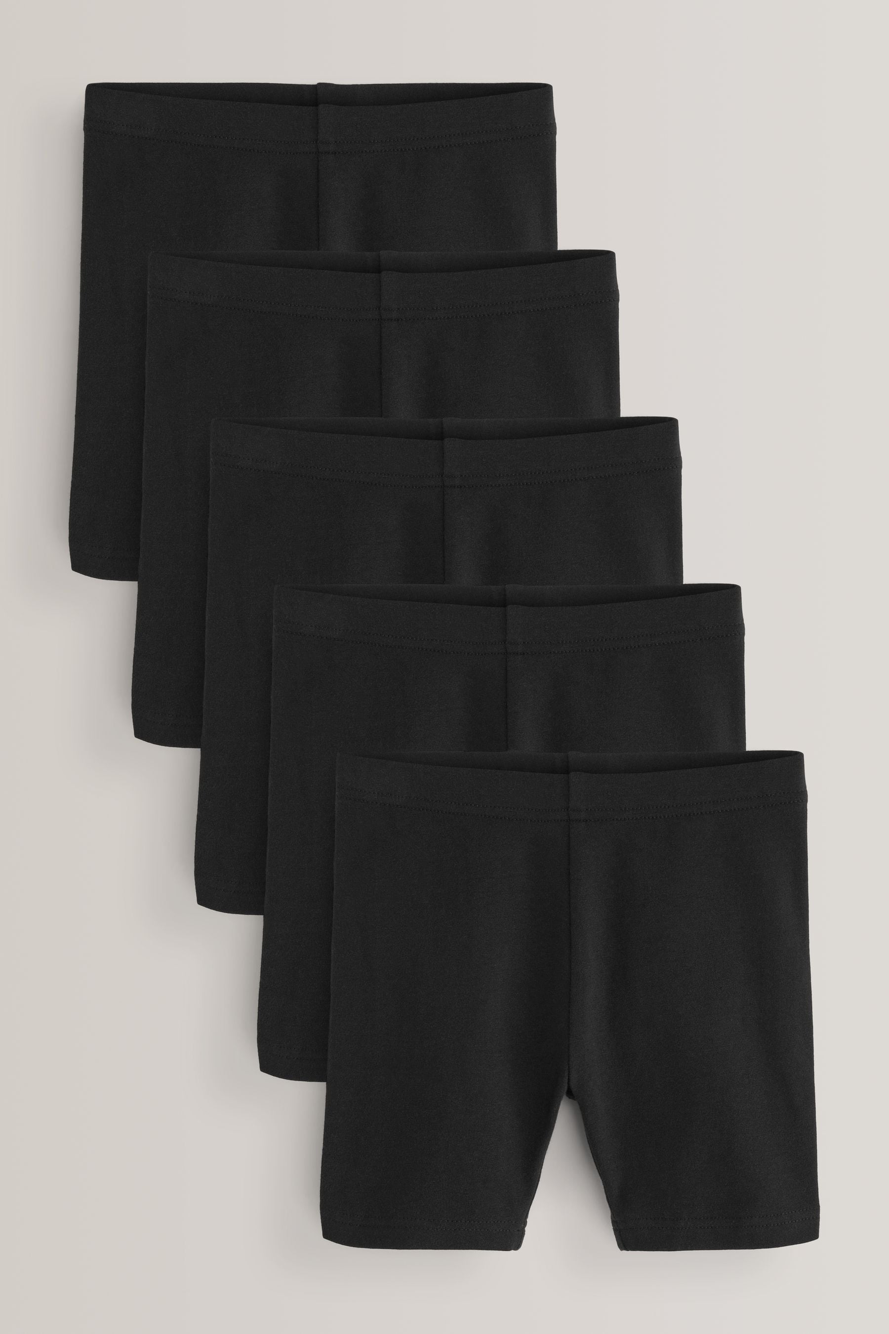 Buy Black Regular Length 5 Pack Cotton Rich Stretch Cycle Shorts 3 16yrs from the Next UK online shop