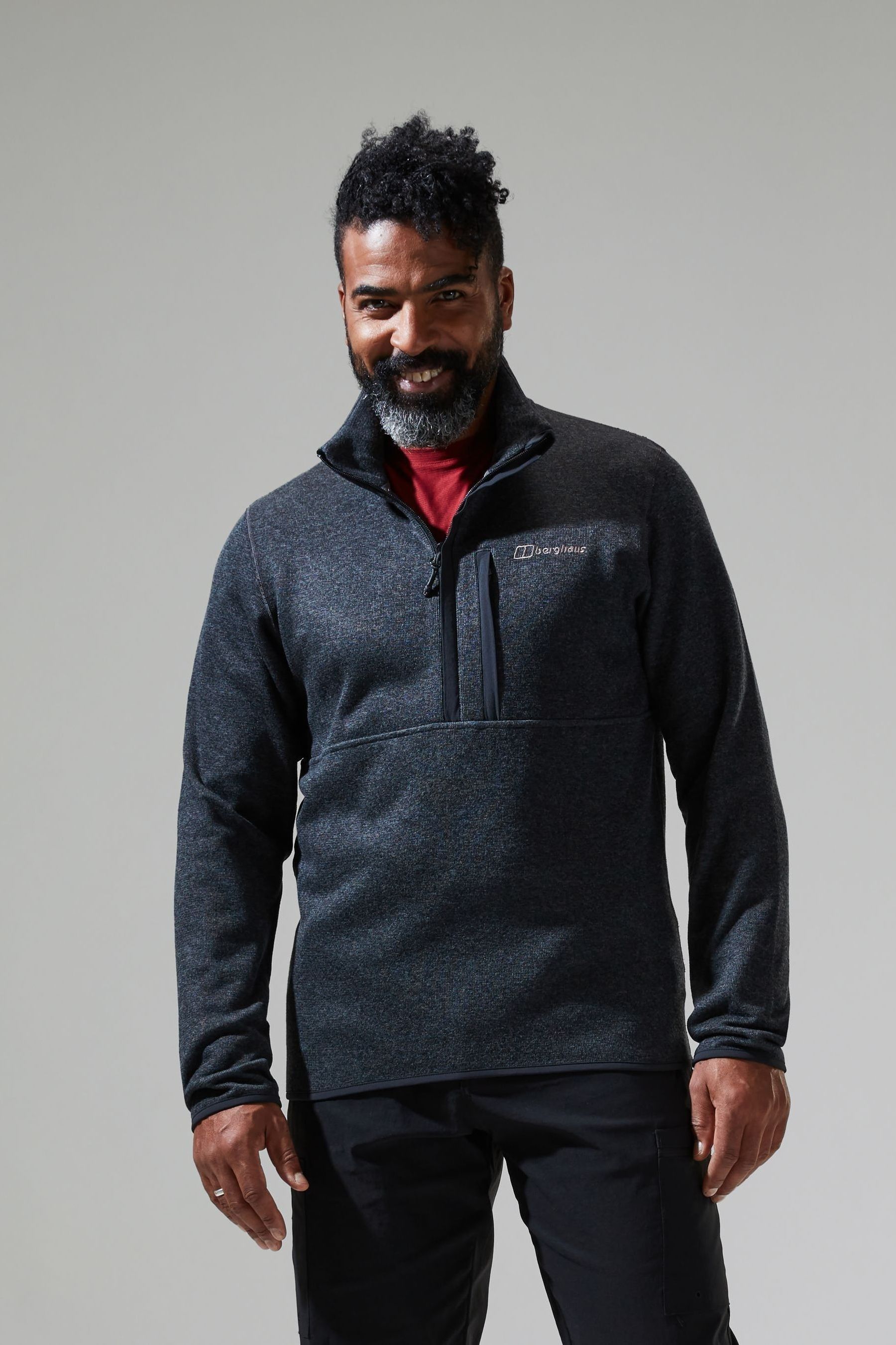 Buy Berghaus Mens Grey Carnell Half Zip Fleece from Next Ireland