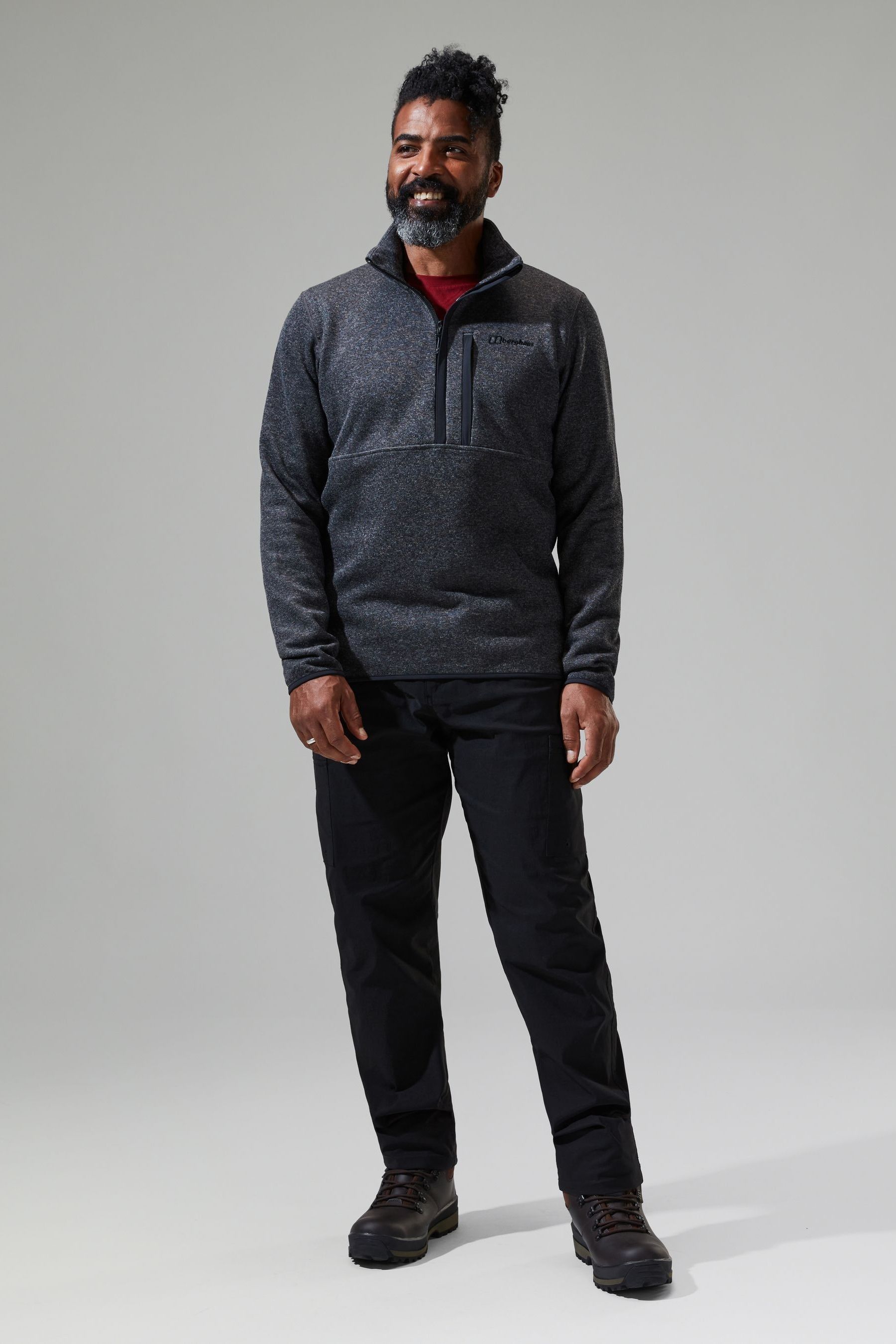 Buy Berghaus Mens Grey Carnell Half Zip Fleece from Next Ireland