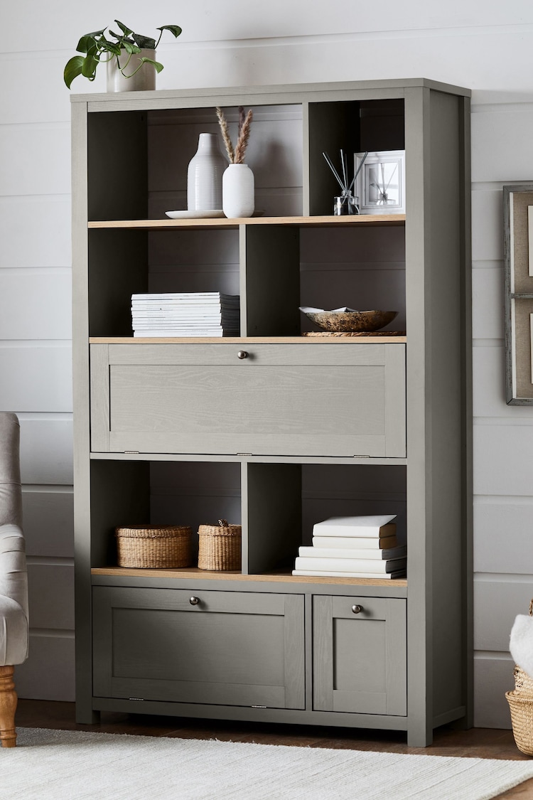 Dove Grey Malvern Oak Effect Wide Shelf - Image 2 of 9