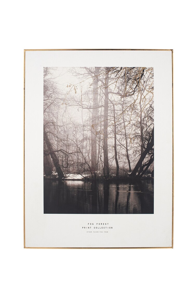 Pacific Black Mono Tree Print With Black Frame - Image 2 of 5