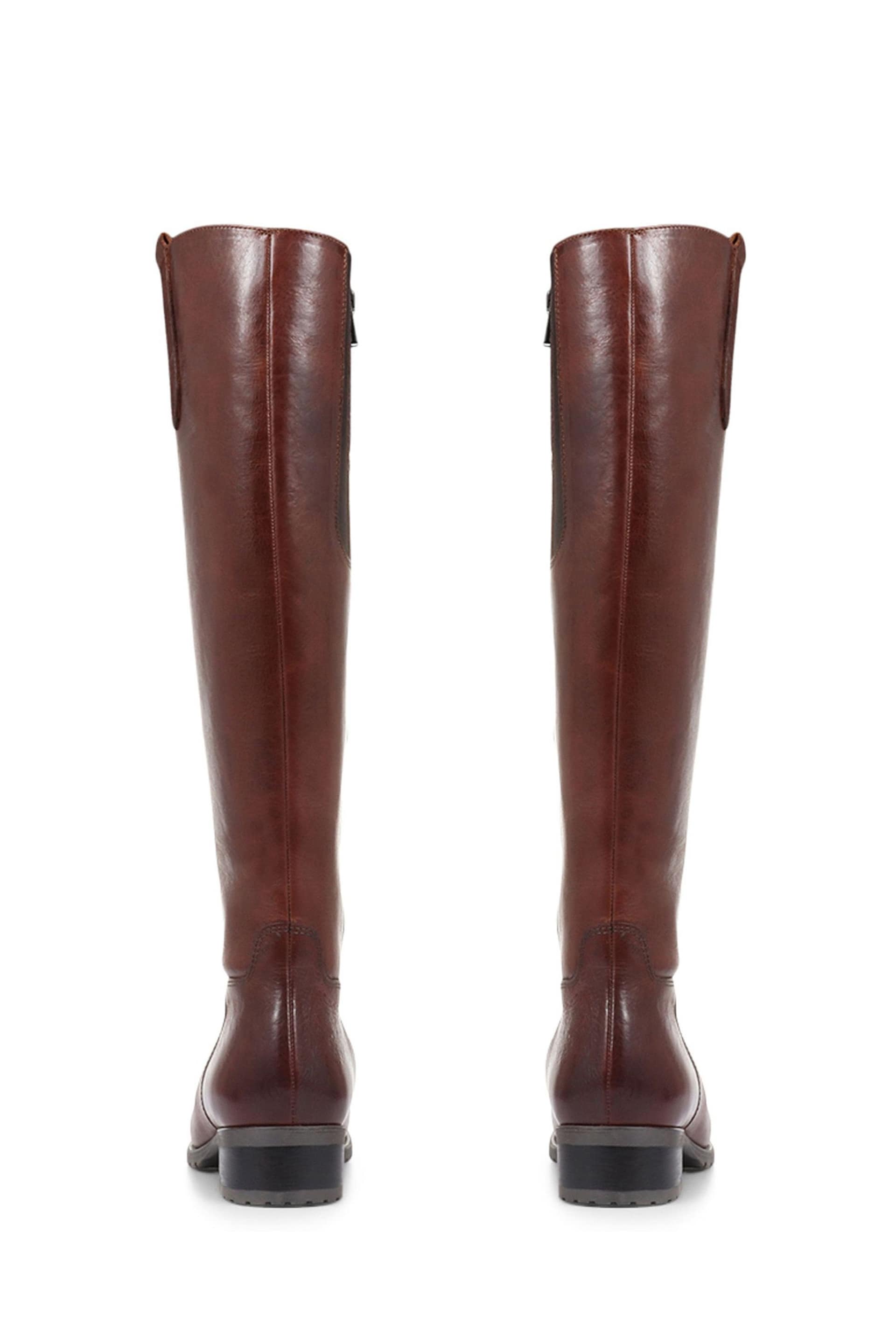 Jones Bootmaker Womens Cinzia Brown Leather Riding Boots - Image 5 of 5