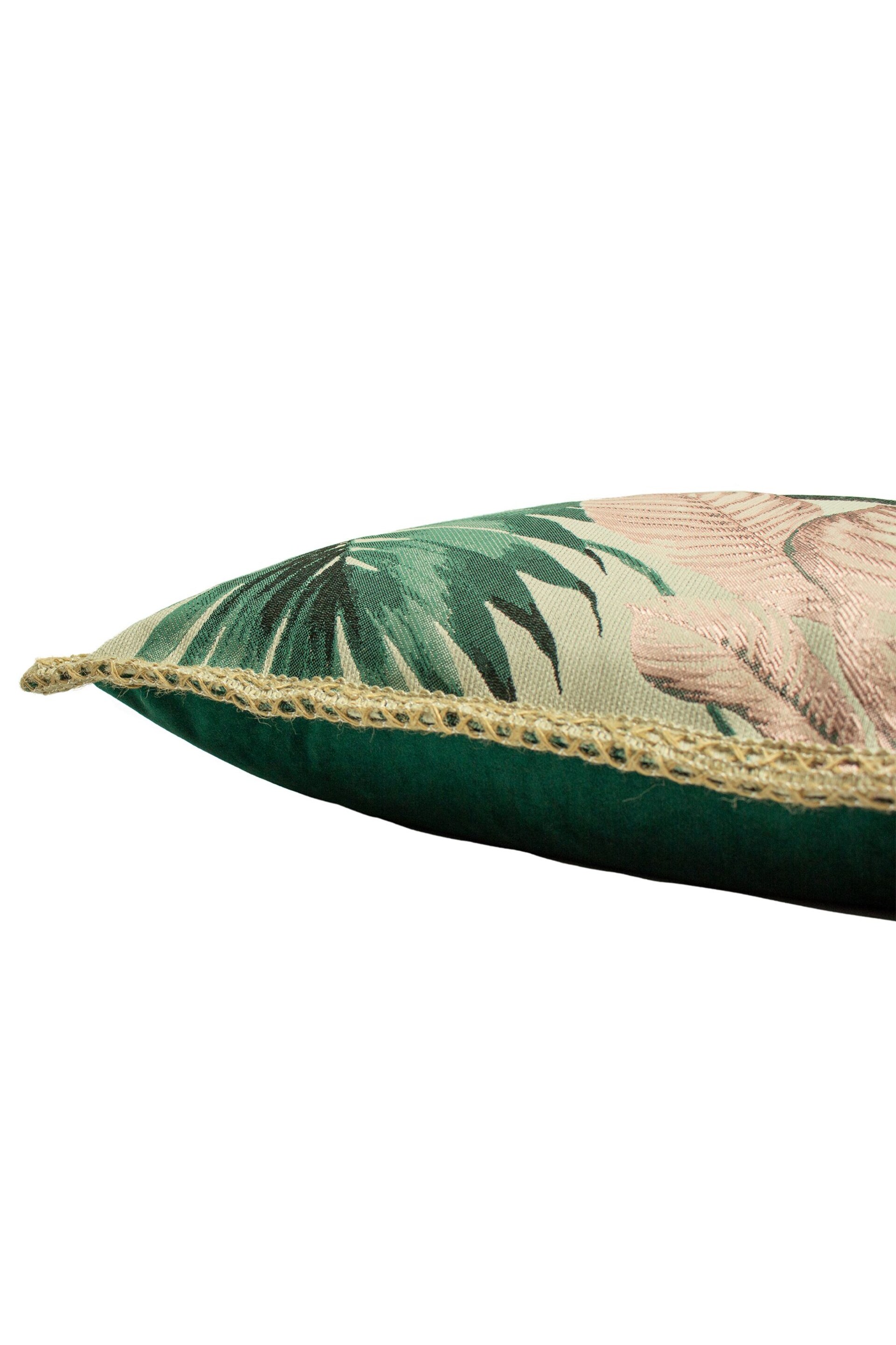 furn. Pink Amazonia Botanical Polyester Filled Cushion - Image 4 of 5