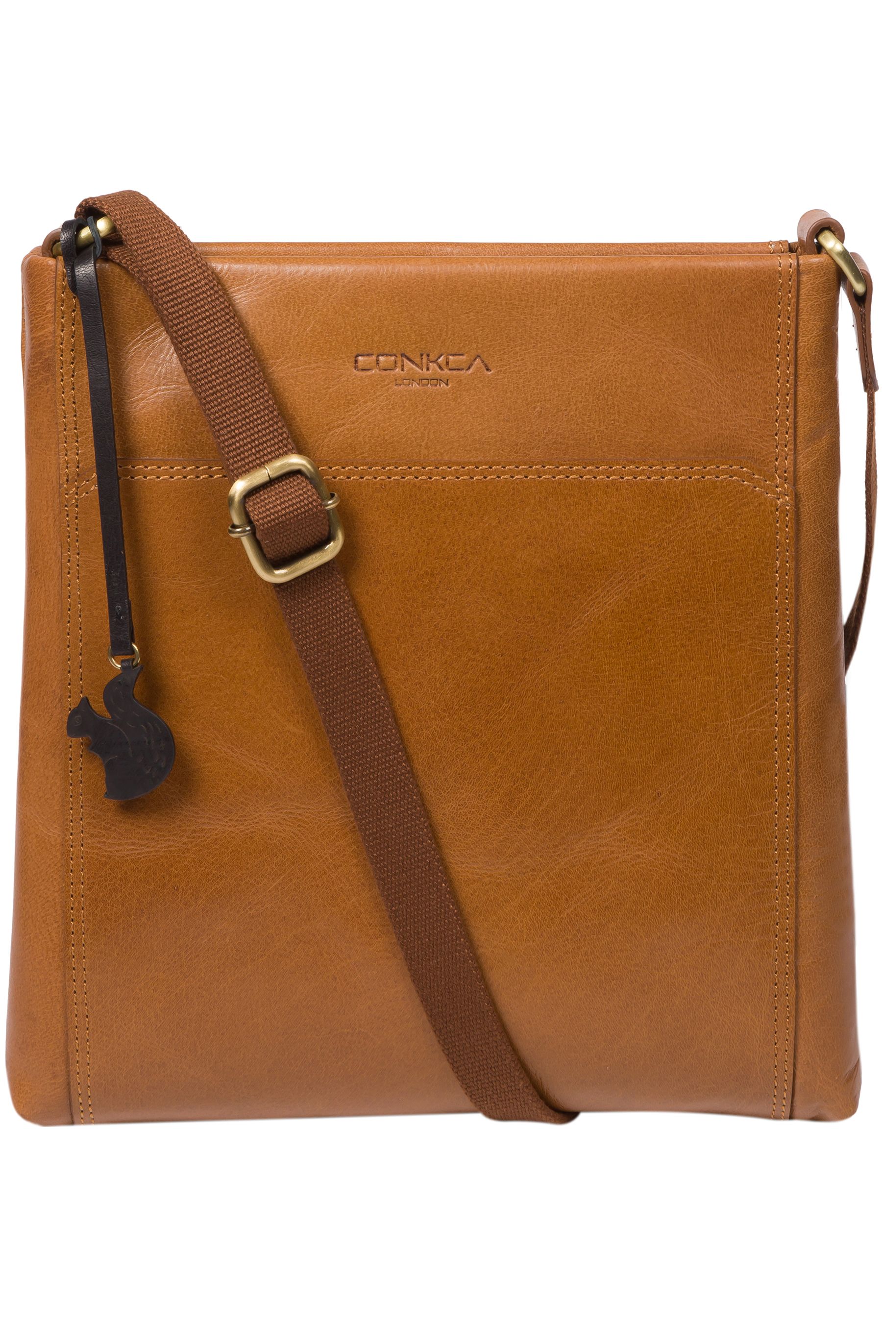 Conkca Dink Leather Cross Body Bag