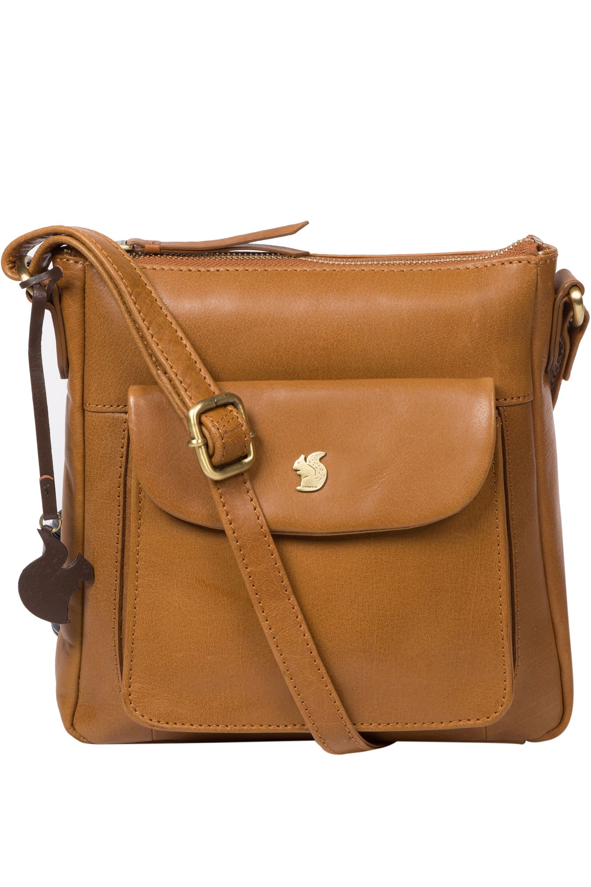 Conkca Shona Leather Cross-Body Bag - Image 3 of 7