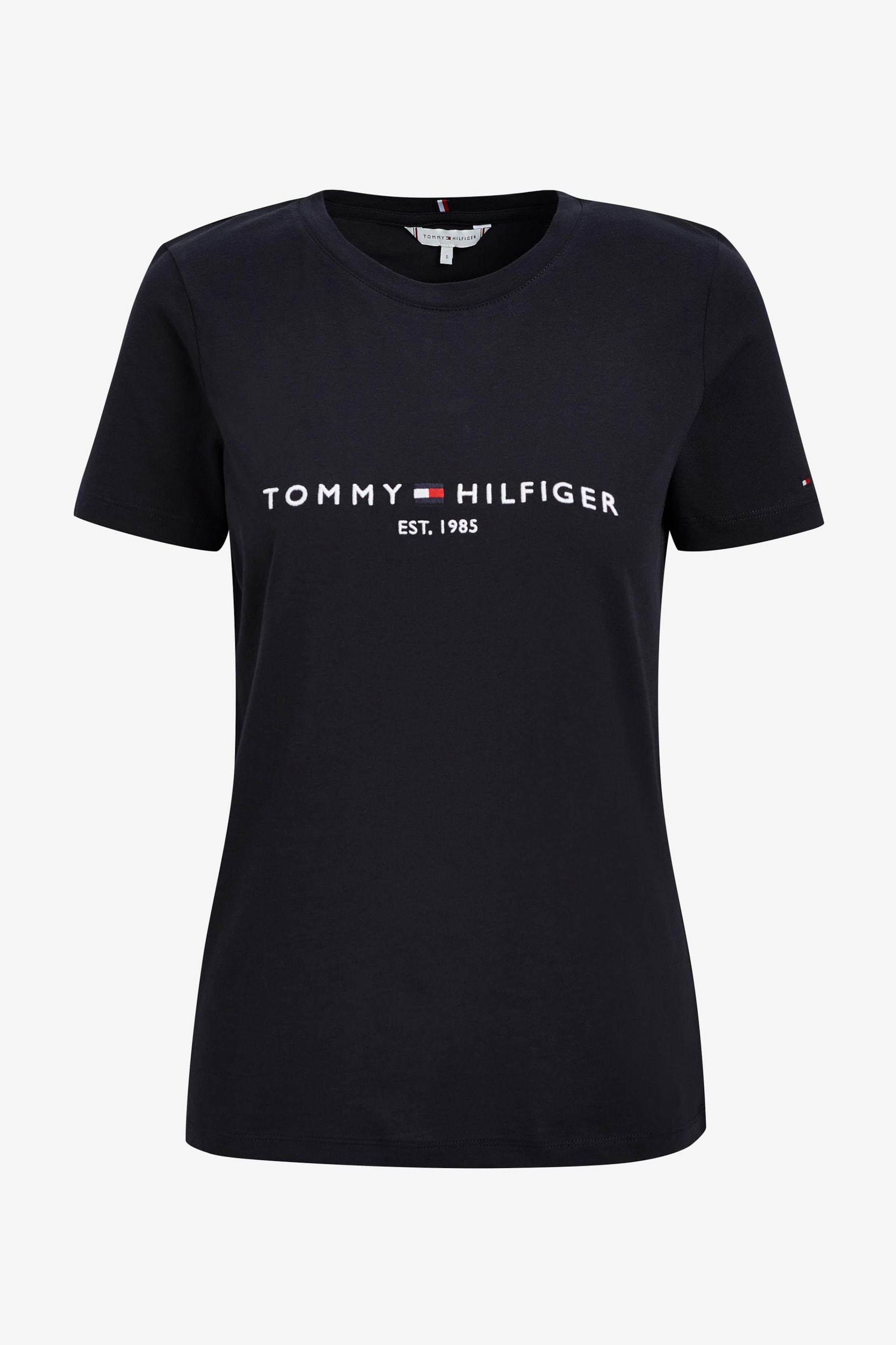 Tommy Hilfiger White Heritage Logo T-Shirt - Image 4 of 4