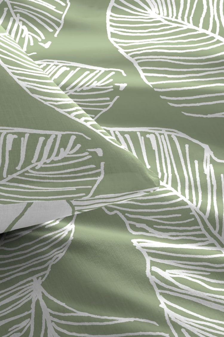 Fusion Green Matteo Duvet Cover and Pillowcase Set - Image 2 of 4