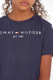 Tommy Hilfiger Navy Blue Essential T-Shirt - Image 4 of 5