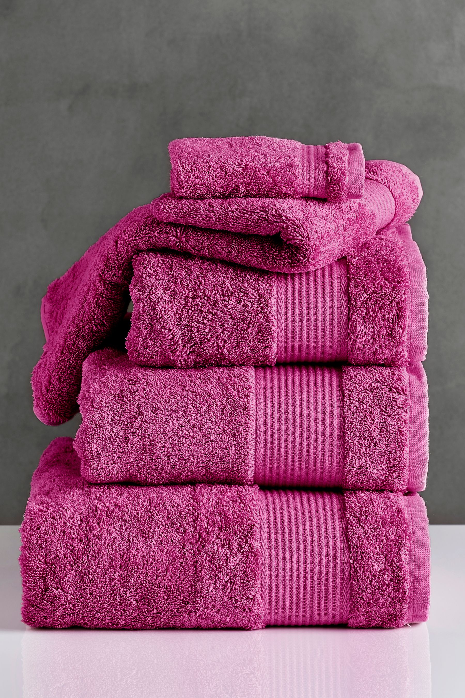 Buy Dark Fuchsia Pink Egyptian Cotton Towel from Next Ireland