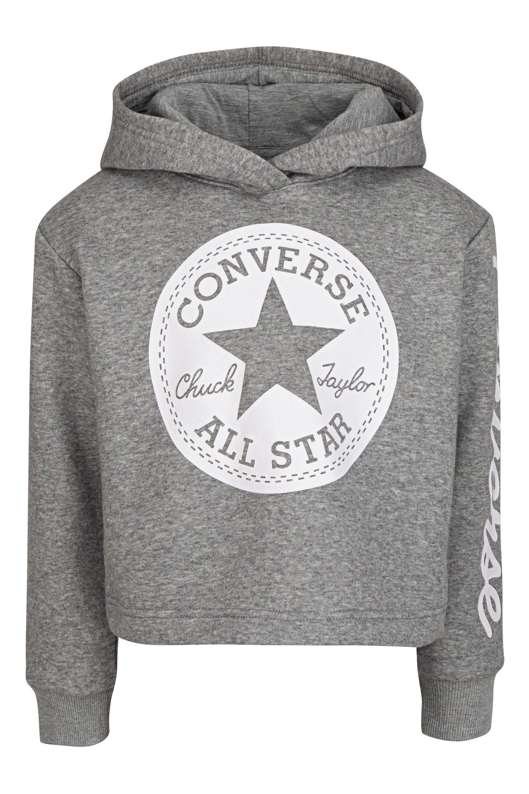 Buy Converse Grey All Star Girls Hoodie from Next Luxembourg