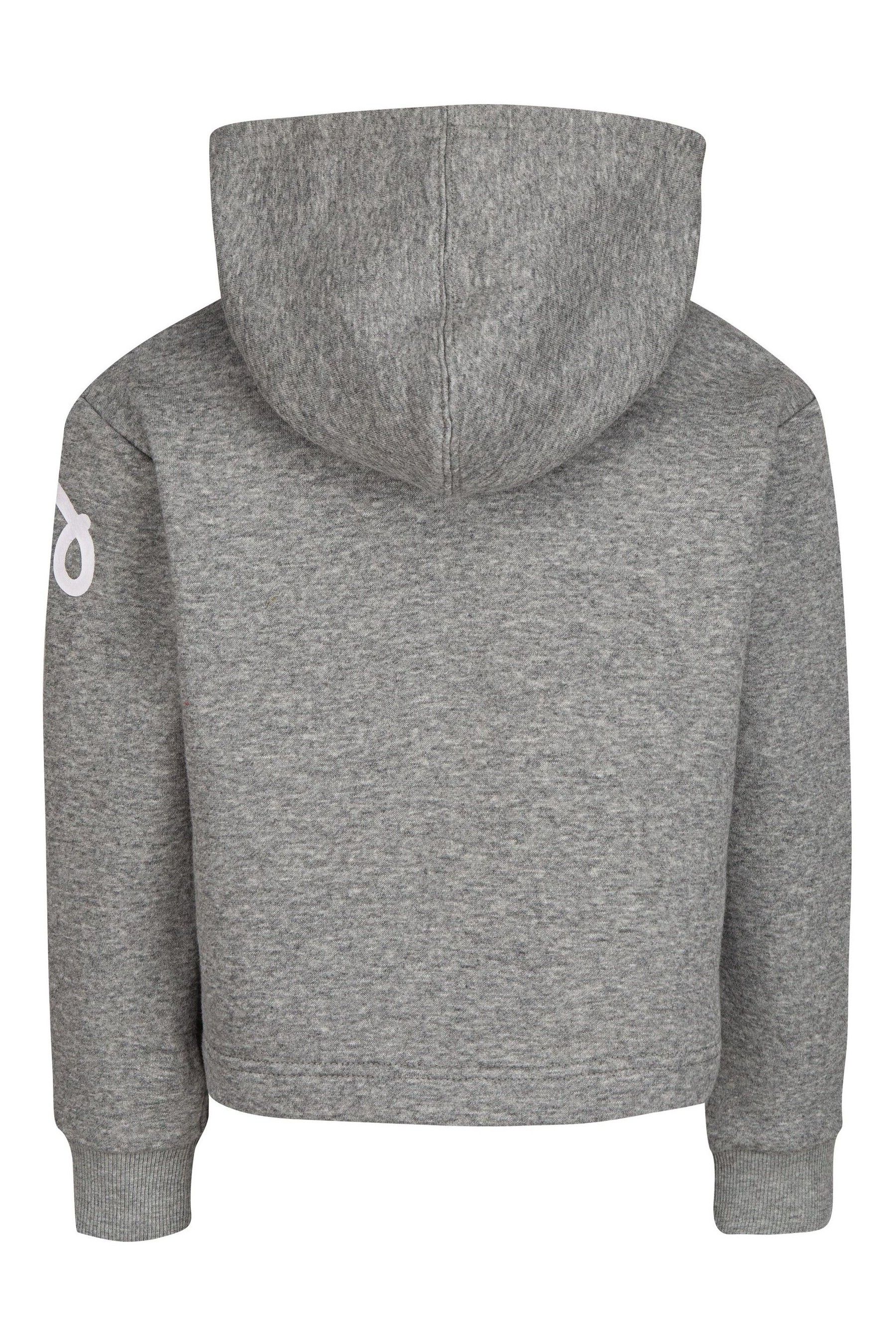 Womens grey converse hoodie top