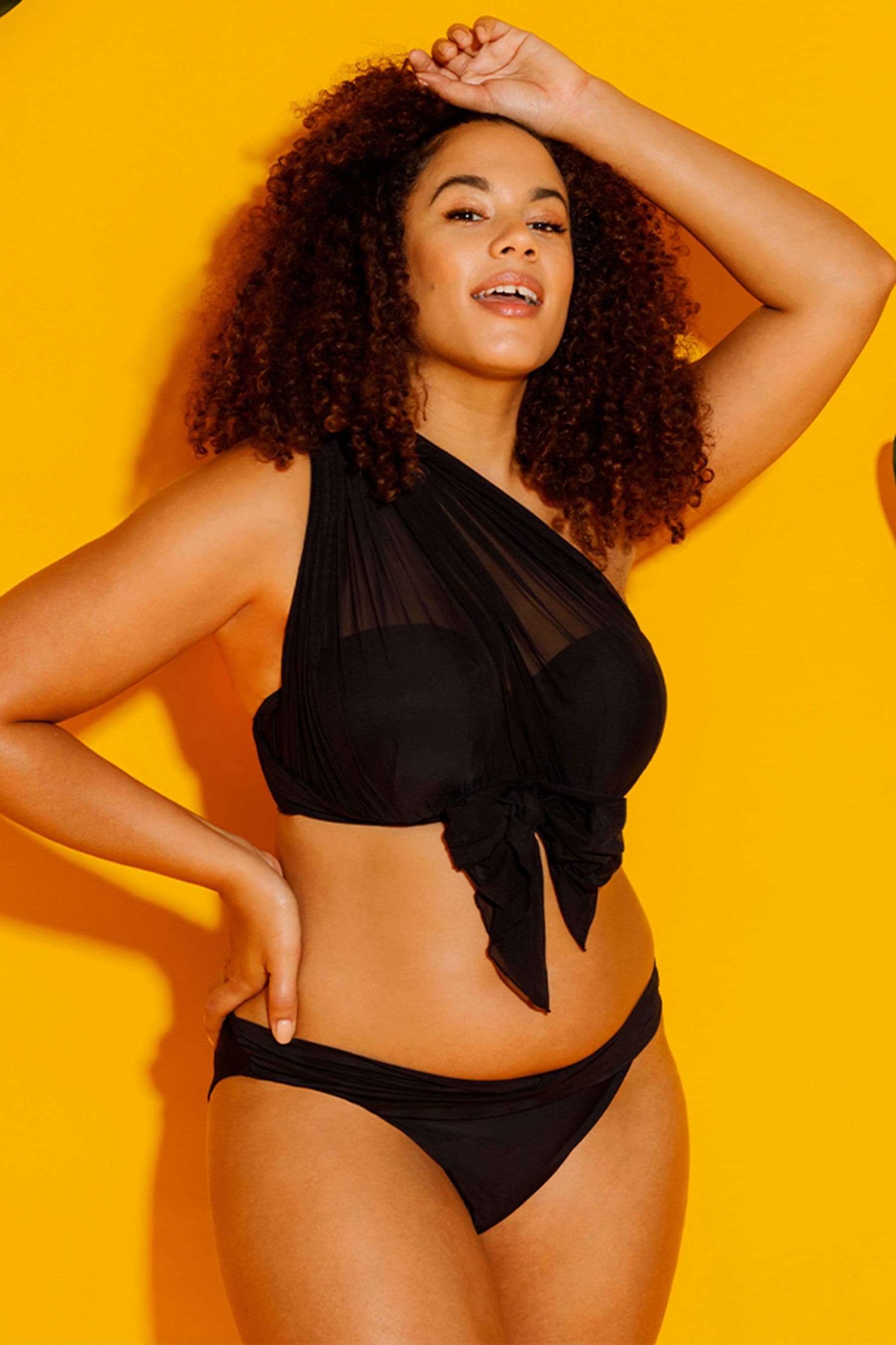 Curvy Kate Black Wrapsody Bandeau Strapless Multiway Bikini